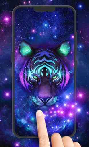 Neon Tiger Live Wallpaper 3