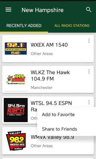 New Hampshire Radio Stations - USA 1