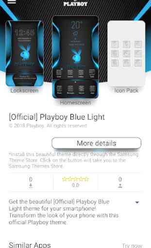 Playboy Blue Light Theme 2