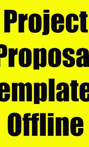 Project Proposal Templates Offline 4