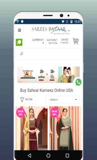 Salwar Kameez Online Shopping: SareesBazaar 2
