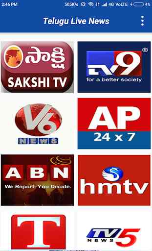 Telugu News - TV9, NTV, ABN, V6, TV5, Sakshi, 10Tv 1