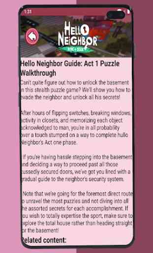 Walktrough  Hi Alpha Neighbor Secret game  2020 2
