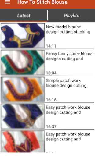 Blouse Cutting & Stitching Videos 1