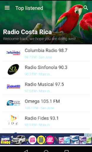 Costa Rica Radio FM - AM 1