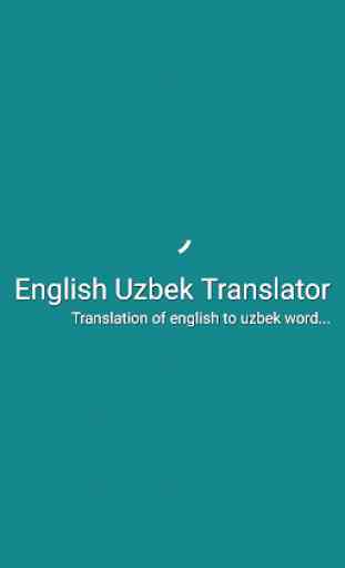English Uzbek Translator 1