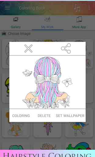 Hair Style Coloring book 2