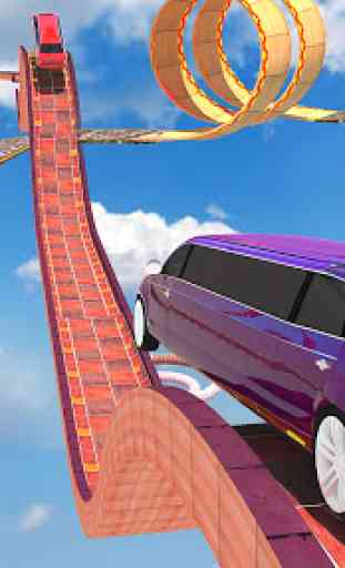 Limousine Racing Climb Stunts: GT Car Racing Games 3