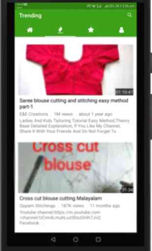 Malayalam Blouse Cutting and Stitching Videos 2