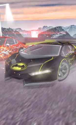 Master Superhero Car Racing games: Lightening Car 2