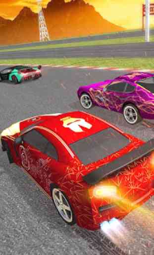 Master Superhero Car Racing games: Lightening Car 3