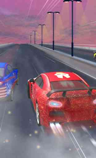 Master Superhero Car Racing games: Lightening Car 4