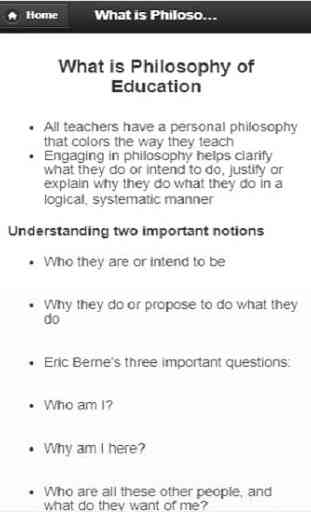 Philosophy of education 3