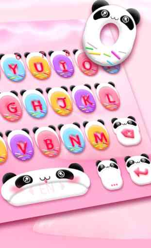 Pinky Panda Donuts New Keyboard Theme 2