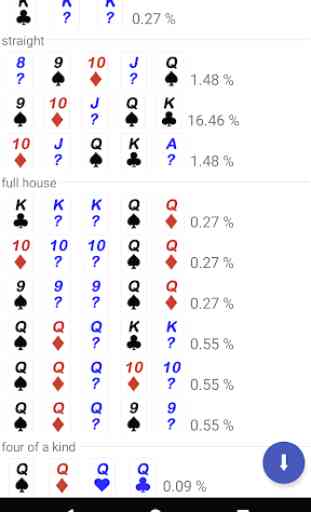 Poker Hand Odds Calculator 4