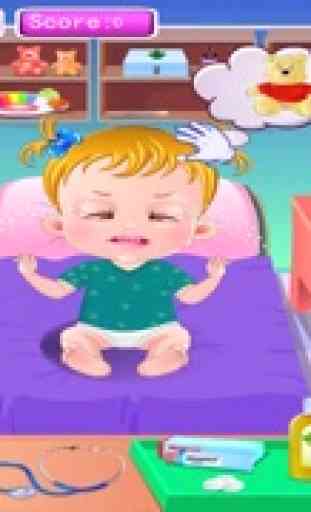 Holiday Sick Baby & Cry & Sleep - Need Your Care & Family Doctor Office for Kids Game 2