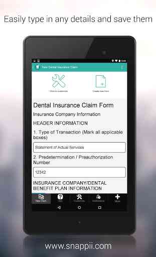 Dental Insurance Claim Form 2