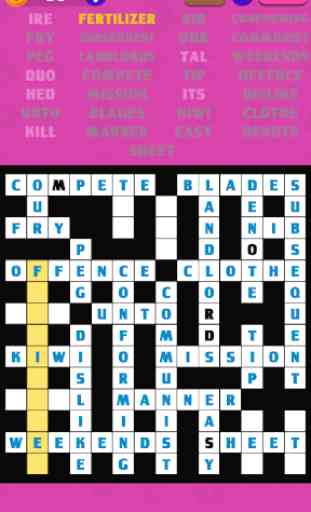 Fill-Ins Crosswords 3