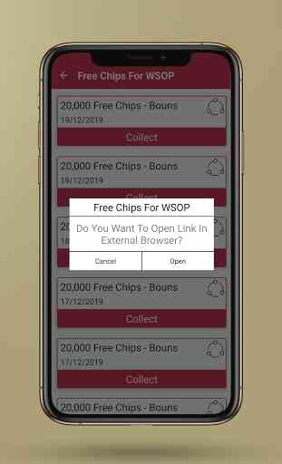 Free Chips Daily for WSOP 4