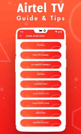 Recharge Info. For Airtel & Live TV Airtel Guide 1