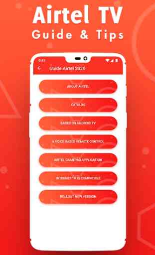 Recharge Info. For Airtel & Live TV Airtel Guide 2