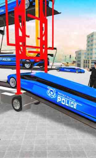 US Police Multi Level Transporter Truck Games 4