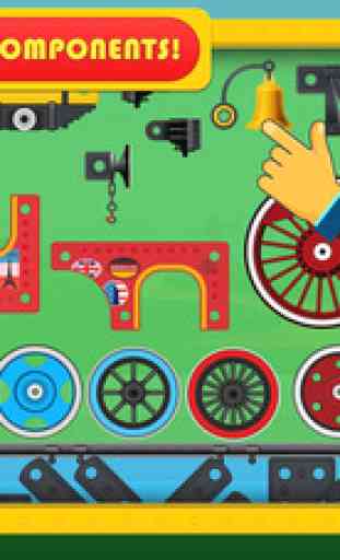 Train Simulator Maker Games Build & Drive Car Fun Game for kids boys and girls 2