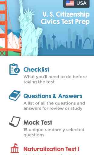 US Citizenship Test Questions: Civics Knowledge Self-Study Guide for USCIS Naturalization Test - Learn & Review 4