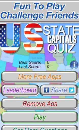 US State Capitals Trivia Quiz Free - The United States Fifty Capital Test Game 4