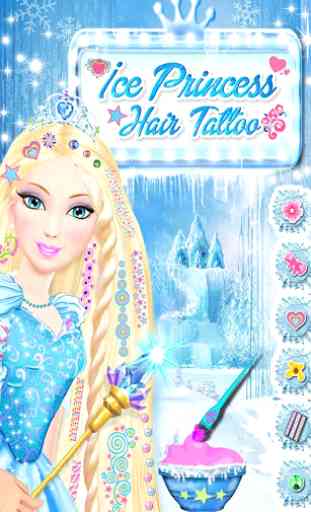Ice Princess Hair Tattoo 1