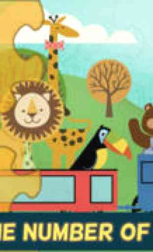 Train Games for Kids: Zoo Railroad Car Puzzles 3