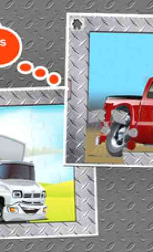 Trucks Jigsaw Puzzles: Kids Trucks Cartoon Puzzles 3