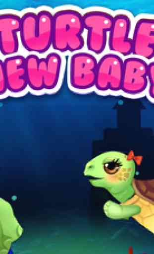 Turtle Mommy's New Baby Born! Under The Sea 1
