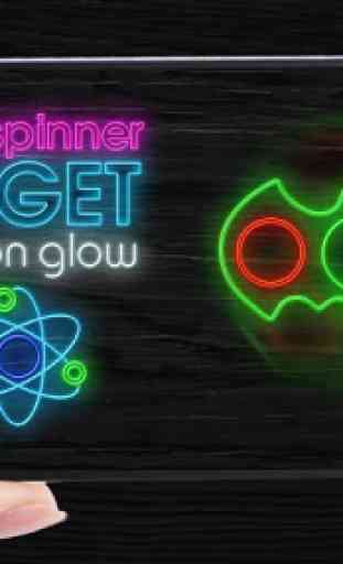 Fidget spinner neon glow 1