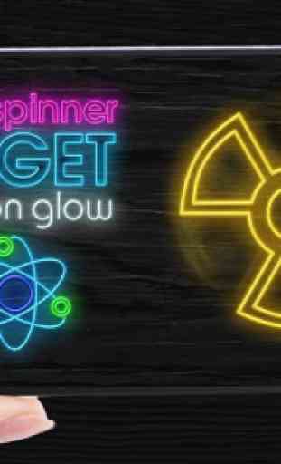 Fidget spinner neon glow 2