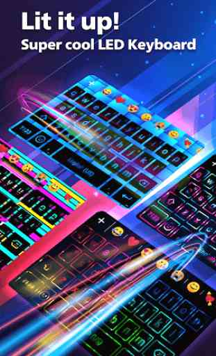 Rockey LED keyboard-Colorful, lighting, RGB, emoji 1