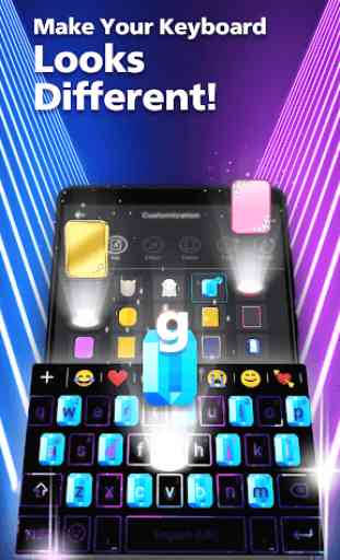Rockey LED keyboard-Colorful, lighting, RGB, emoji 3