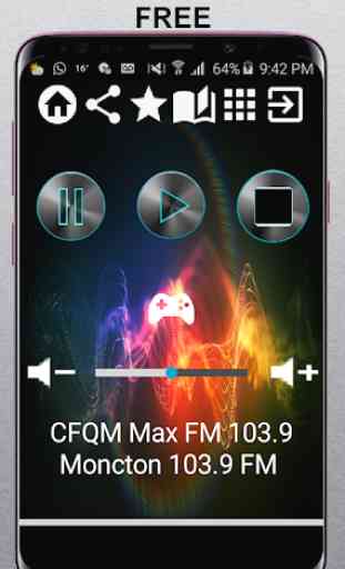 CFQM Max FM 103.9 Moncton 103.9 FM CA App Radio Fr 1