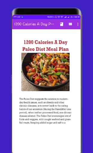 1200 Calories A Day Paleo Diet Meal Plan 1