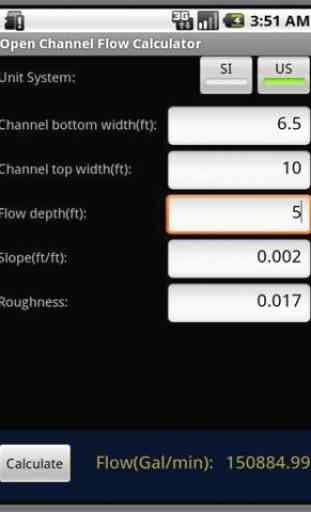 Open Channel Flow Calculator 2