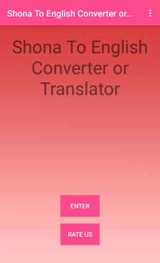 Shona To English Converter or Translator 1