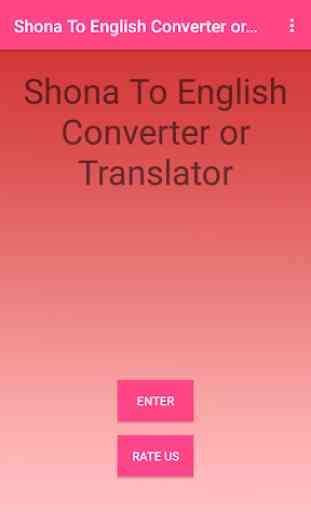 Shona To English Converter or Translator 4