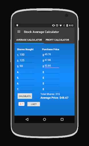 Stock Profit & Average Down Calculator 1