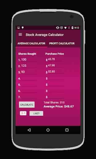 Stock Profit & Average Down Calculator 2