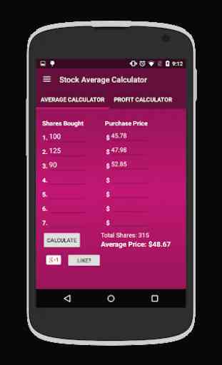 Stock Profit & Average Down Calculator 3