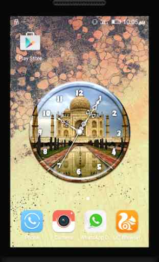 Taj Mahal Clock Live Wallpaper 1
