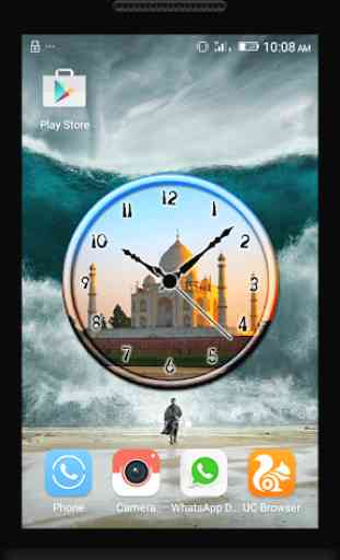 Taj Mahal Clock Live Wallpaper 3