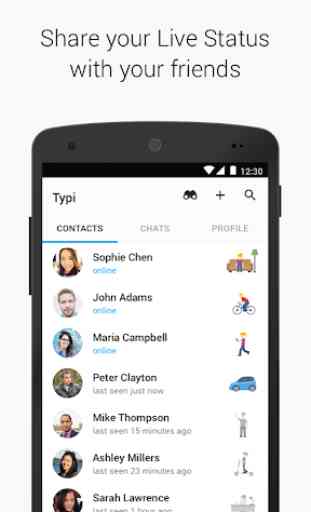 Typi Messenger - Free Texts and Live Statuses 1