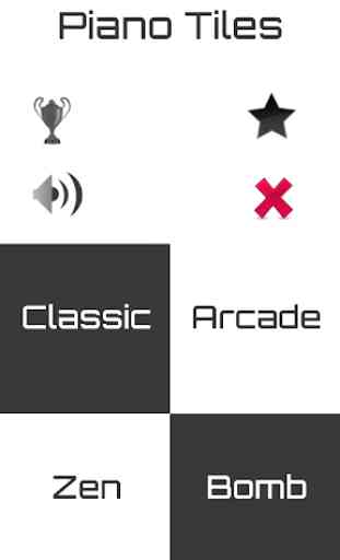 Black and White Piano Tiles 1