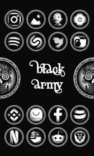 Black Army Diamond - Icon Pack - Fresh dashboard 1